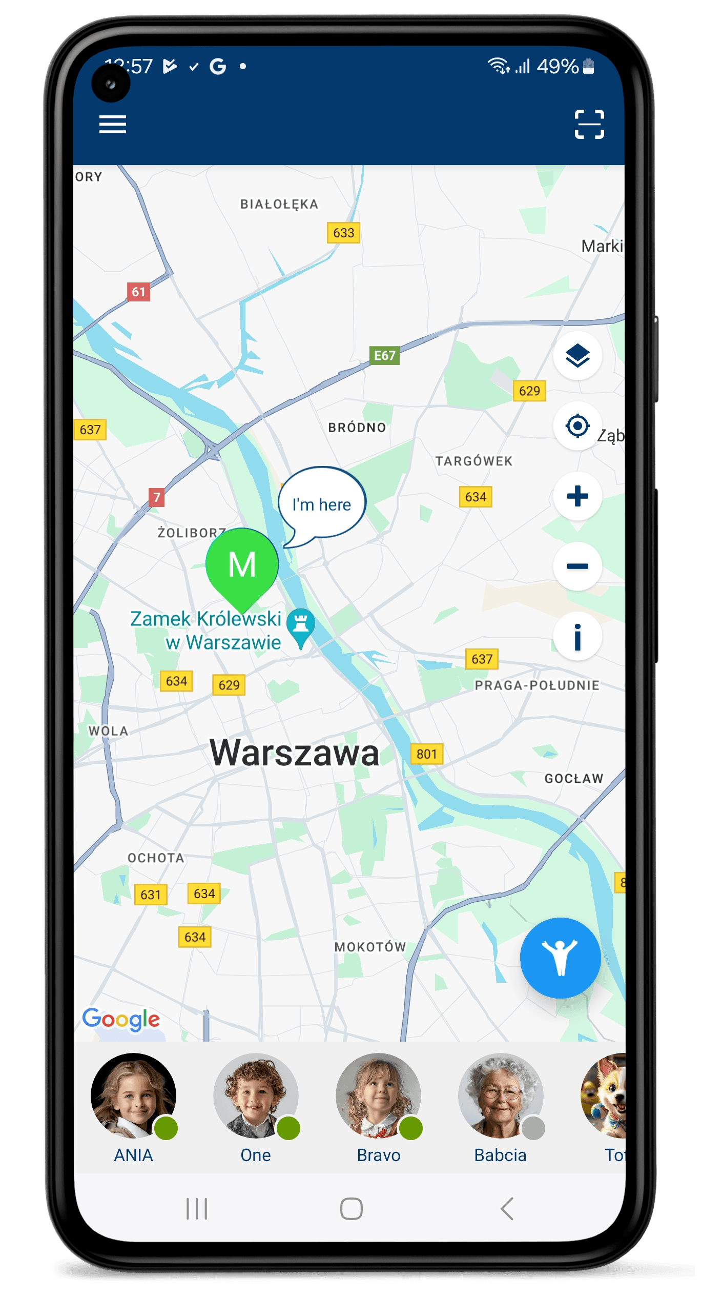 Udostępnianie lokalizacji
