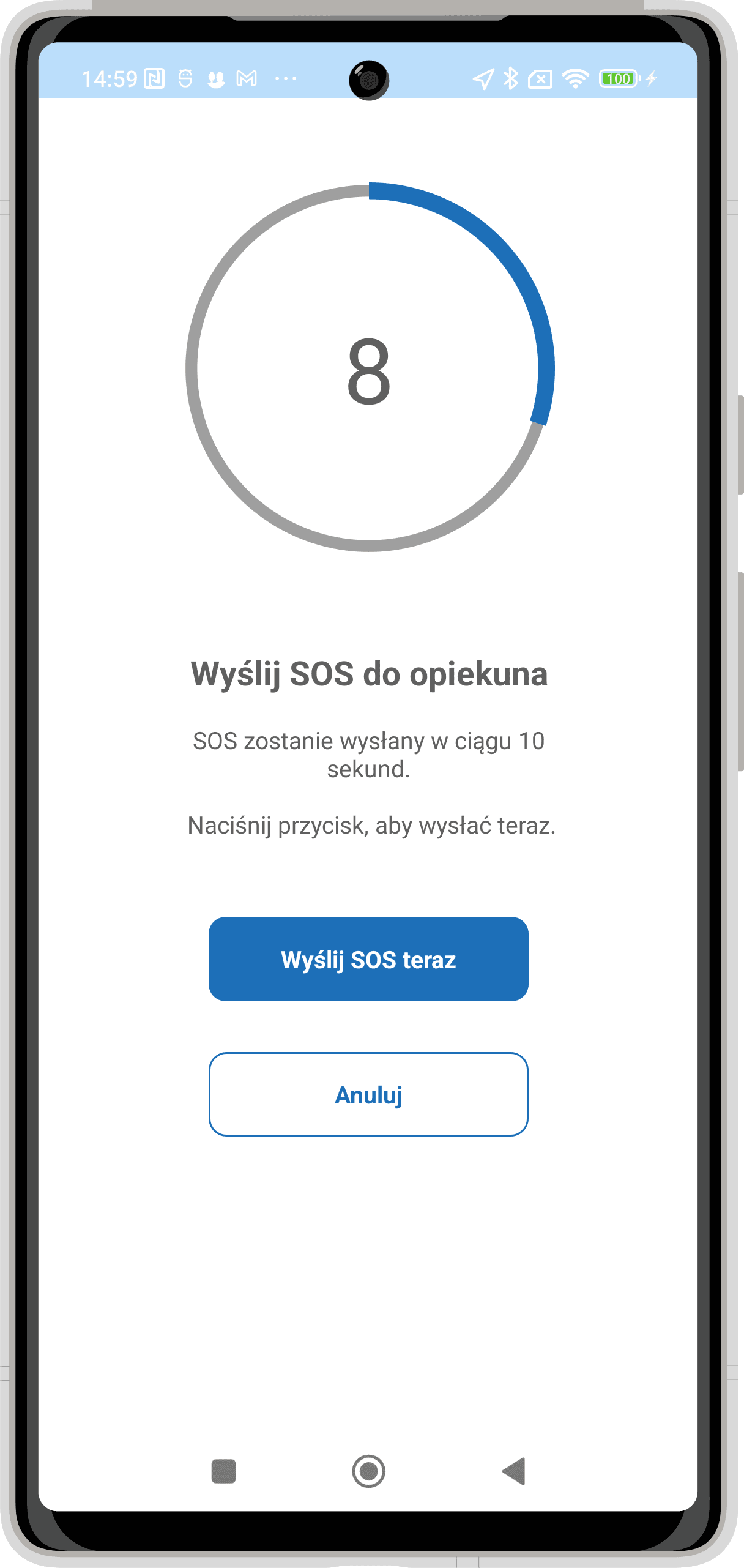 Ekran aplikacji Silver Link