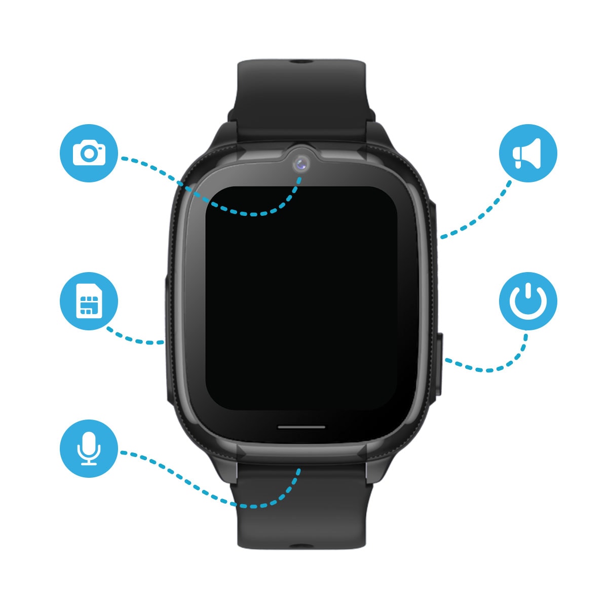 Zdjęcie przedstawia matkę i córkę, które wspólnie korzystają ze smartfona, co symbolizuje funkcjonalność smartwatcha Calmean Easy w zapewnianiu bezpieczeństwa i stałego kontaktu z dzieckiem. Smartwatch umożliwia śledzenie lokalizacji dziecka w czasie rzeczywistym oraz prowadzenie rozmów, co daje rodzicom poczucie spokoju i bezpieczeństwa. 